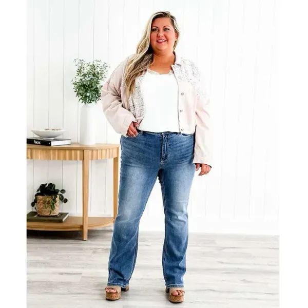 MEDIUM WASH/REGULAR/XS (0-2)